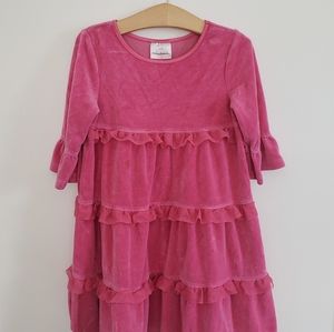 Hanna Andersson Pink Velour Dress